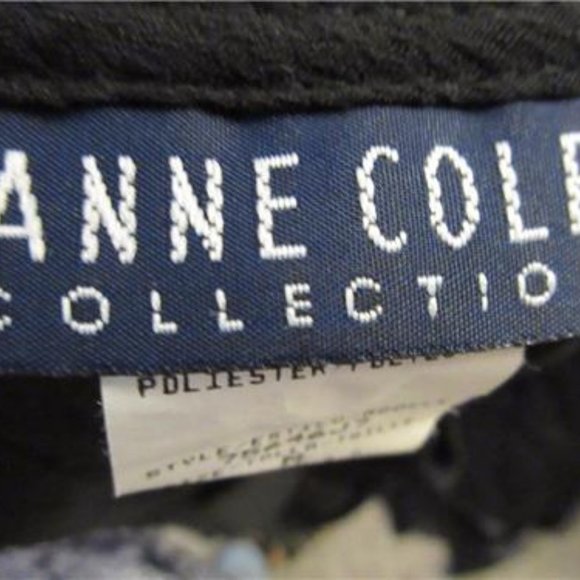 ANNE COLE COLLECTION BLACK  COVERUP DRESS M - Picture 4 of 4